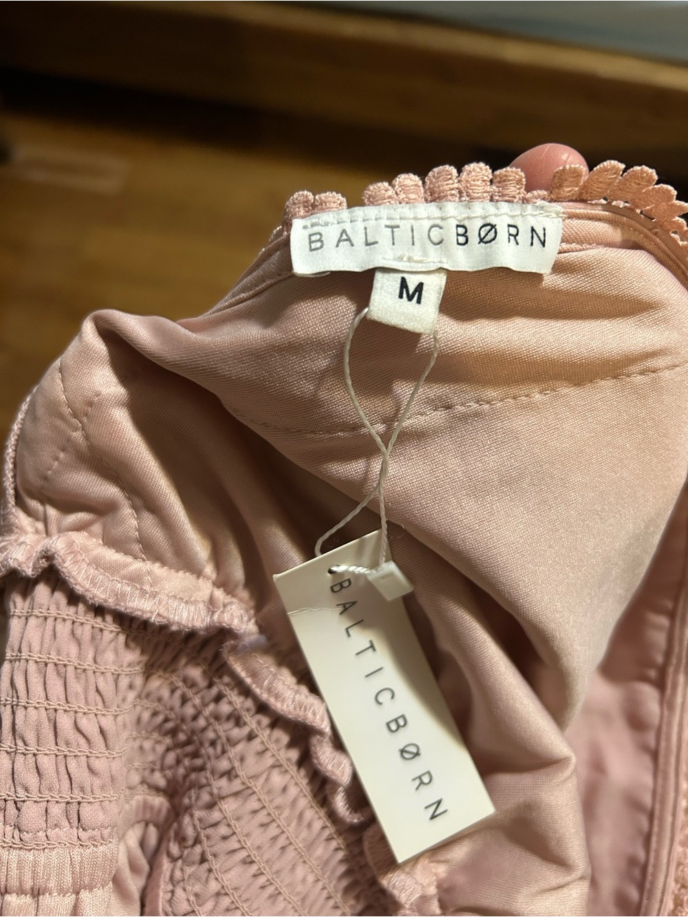Baltic Born Dusty Rose V-Neck Ruffle Maxi Dress - Picture 7 of 7